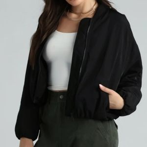 Black Windsor Bomber Jacket
